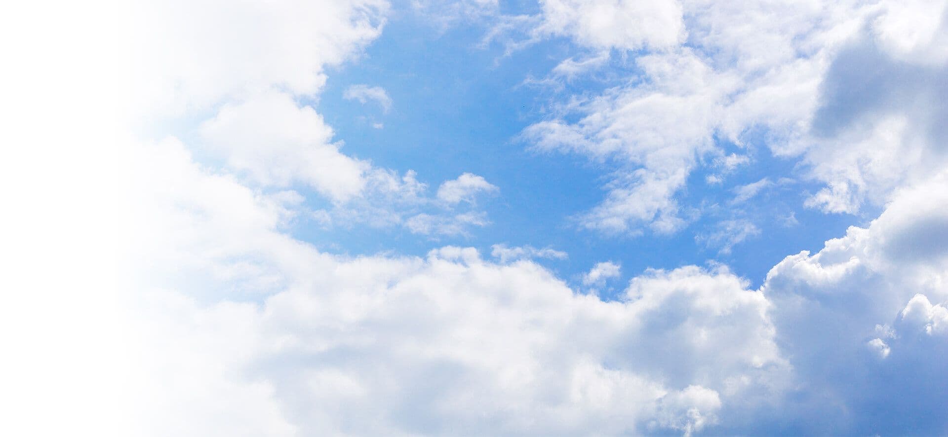 A blue sky with clouds.