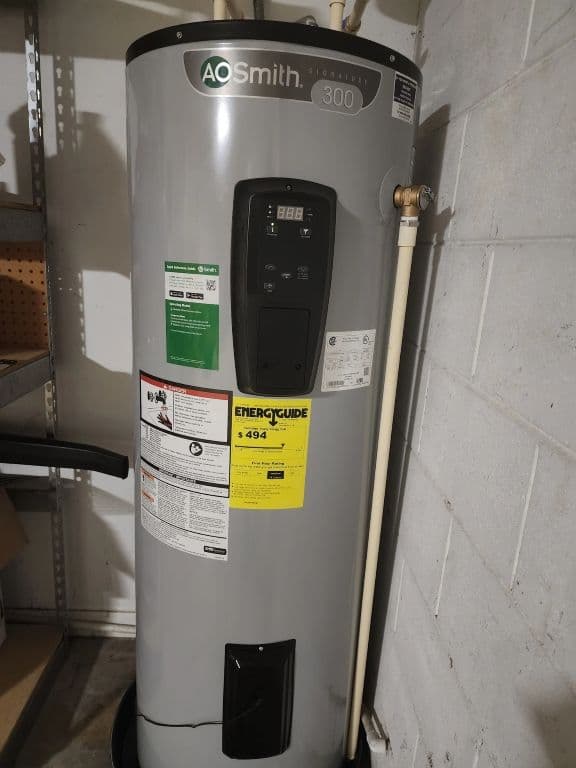 An AO Smith water heater.