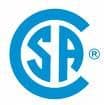 A blue logo for the Canadian Standards Association (CSA).