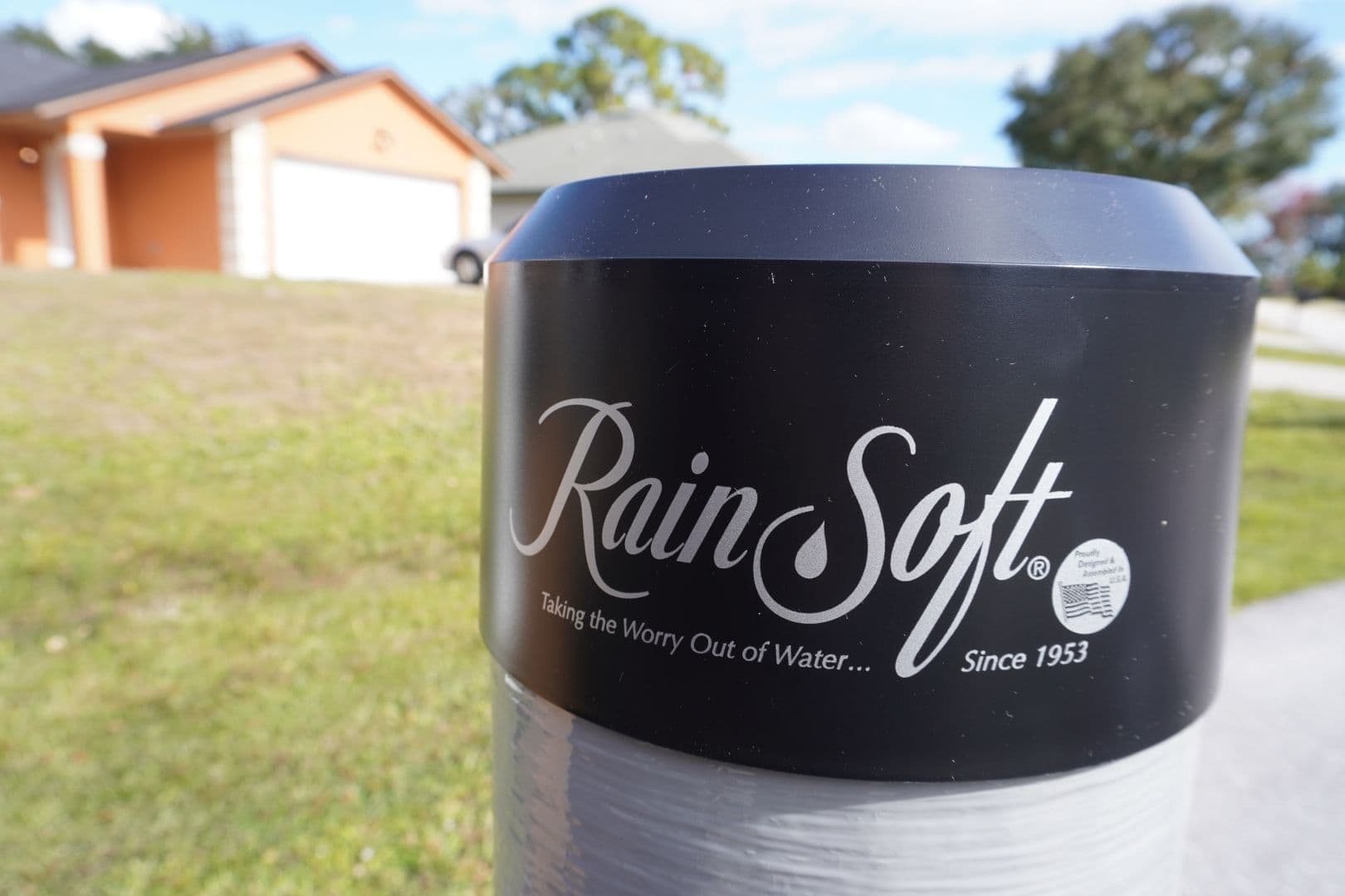 A Rain Soft water treatment system.